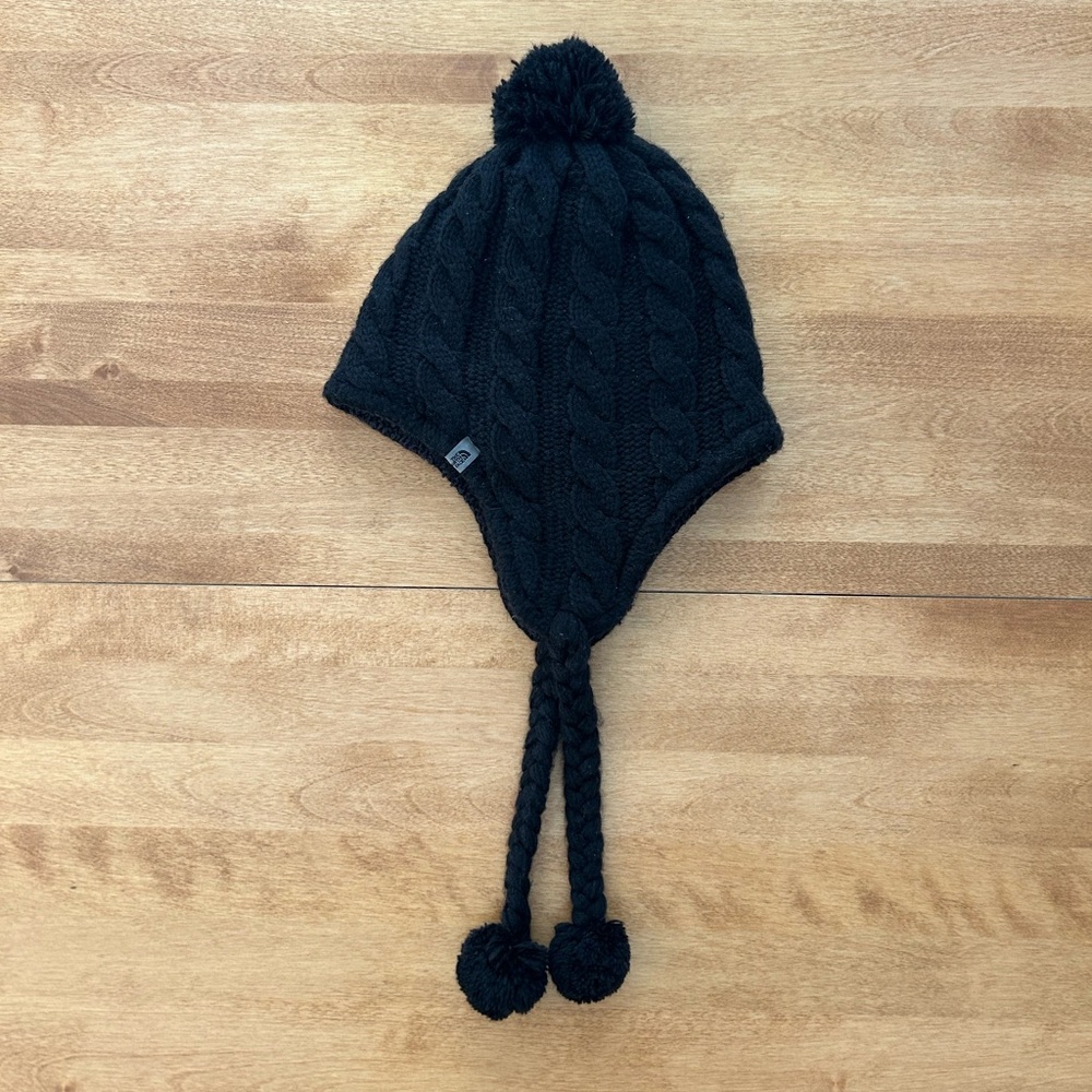 The North Face Black Knit Pom-Pom Hat